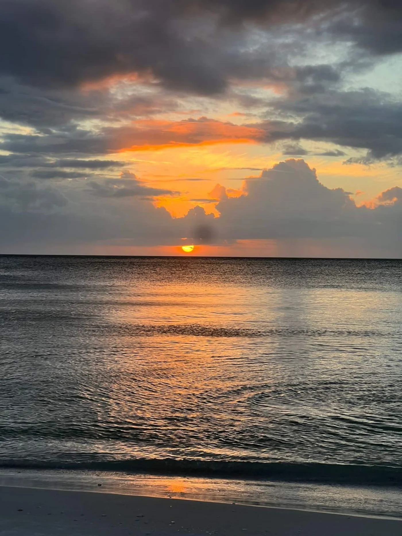 El atardecer sobre el golfo