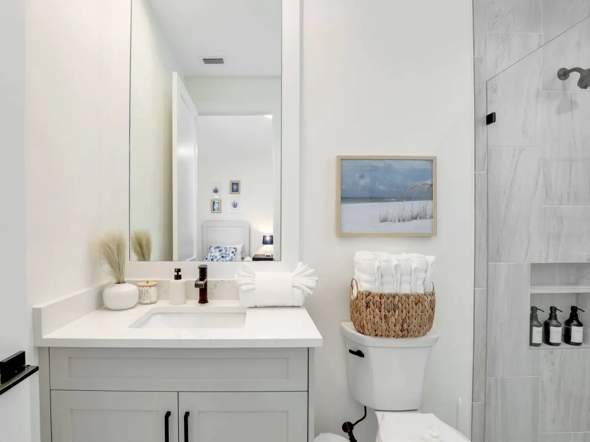 El lavabo y el espejo