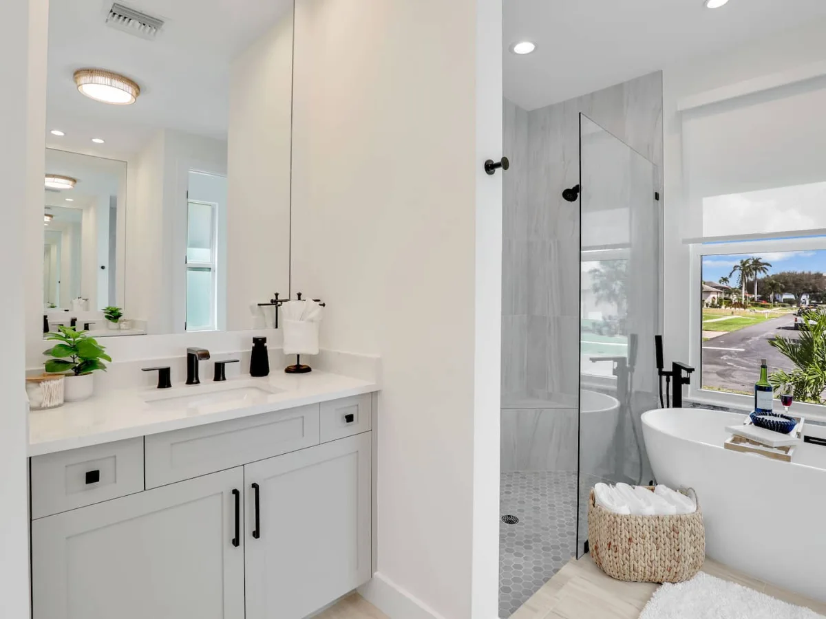 El baño de estilo spa